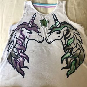 Tank top with 2 unicorns